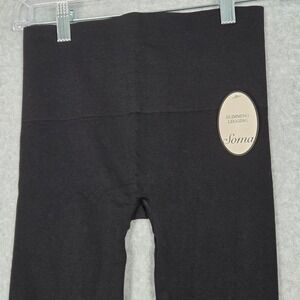 Soma NEW Womens XS Slimming Legging Black High Rise Seamless Opaque